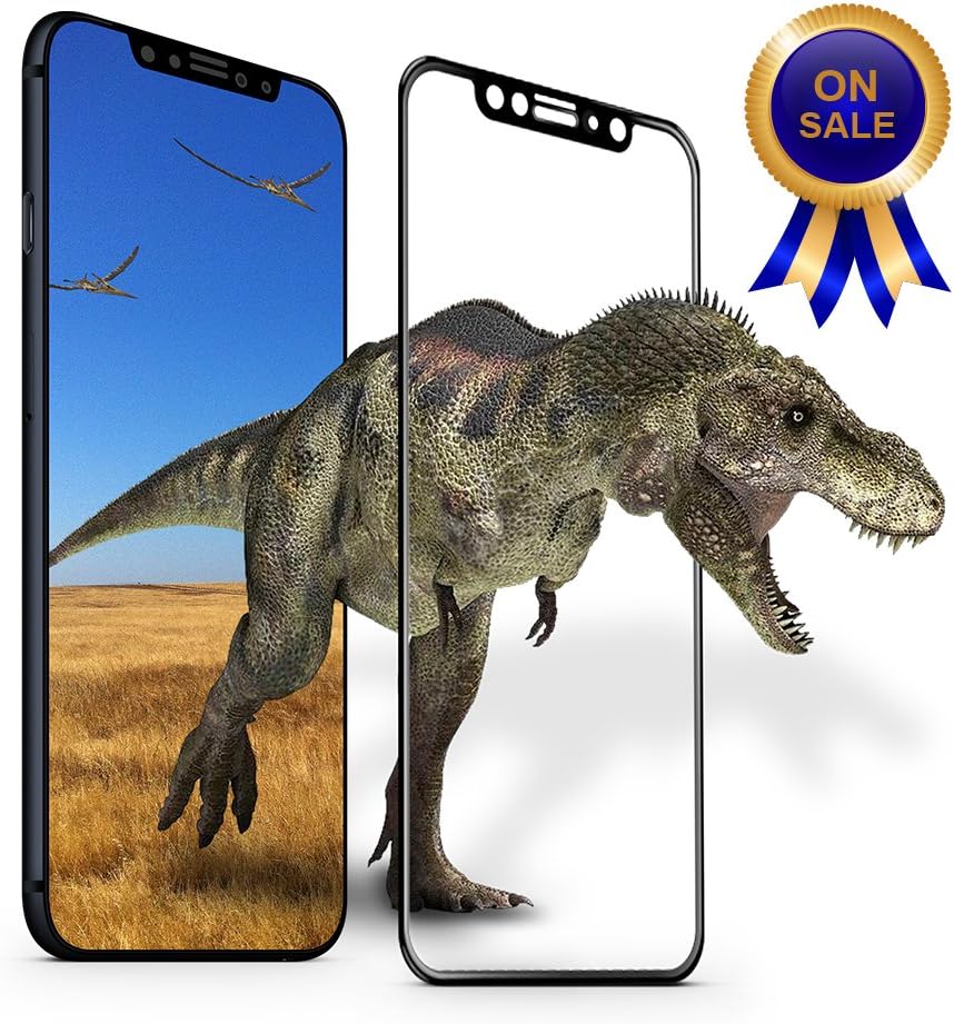 ONIPU iPhone X Screen Protector - 3D Touch Full Coverage Case Friendly Anti Fingerprint Anti Scratch 99.9% HD 0.33mm 9H Tempered Glass Screen Protector for Apple iPhone X 5.8''