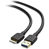 Cable Matters SuperSpeed USB 3.0 Type A to Micro-B Cable in Black 15 Feet