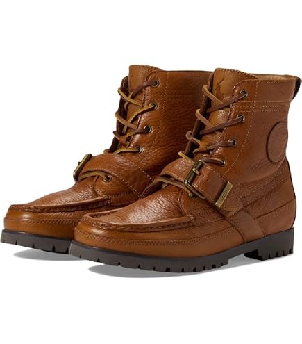 Amazon.com | POLO RALPH LAUREN Oslo High Boot Polo Tan 9 D  display picture 3