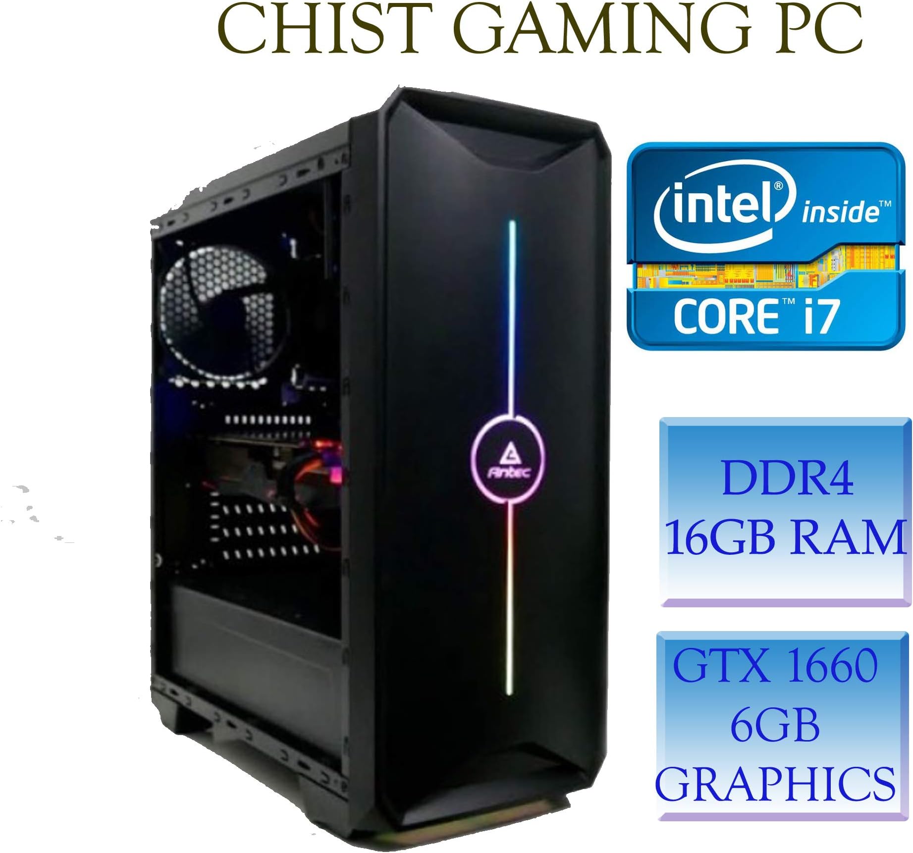 CHIST Core i5-2400 Quad-Core Processor 3.1 GHz 6 MB Cache LGA 1155 4GB DDR3 Ram 120GB SSD 500GB HDD Wi-Fi Adopter Free Gifted