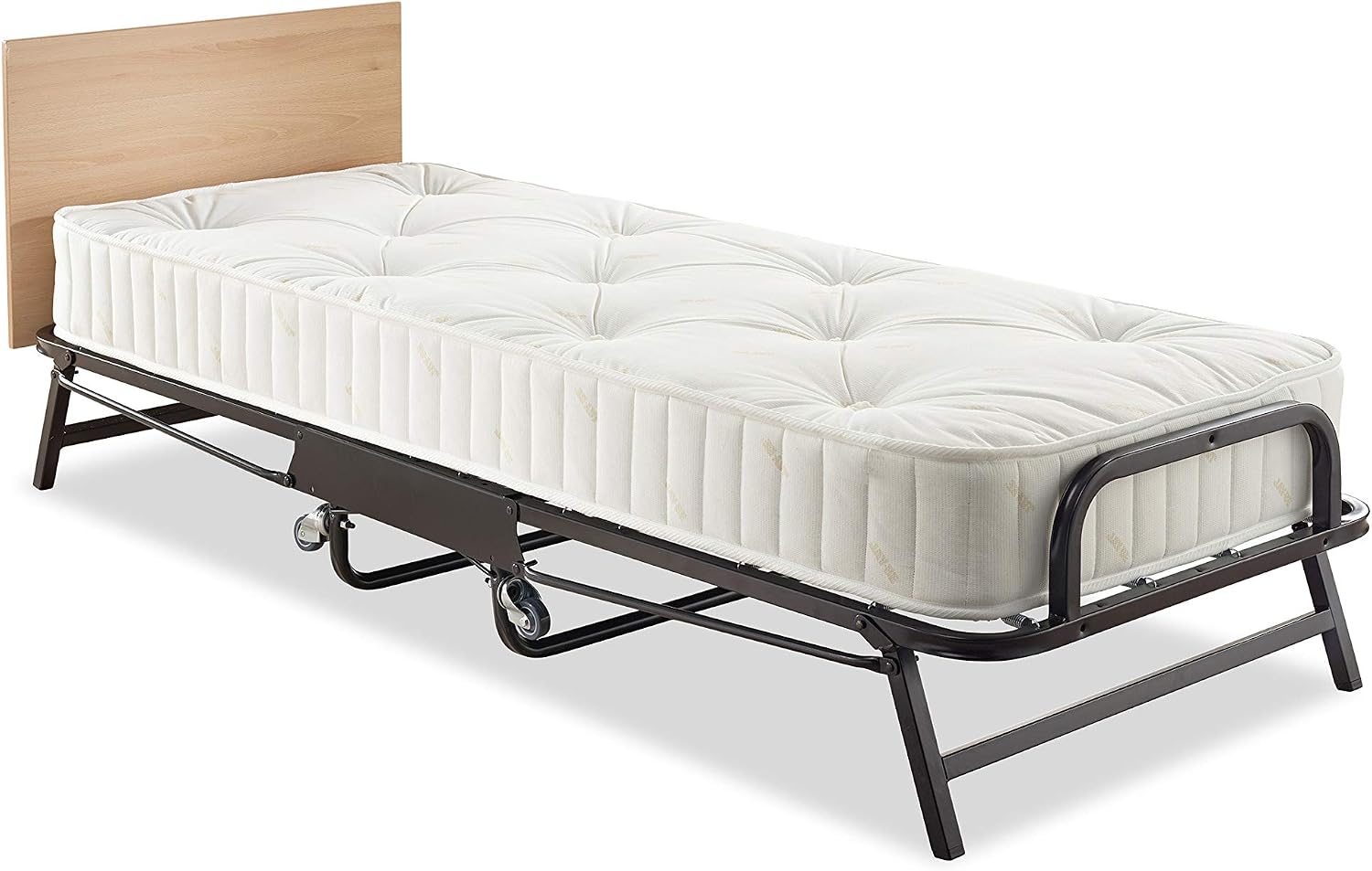 JAY-BE Crown Premier Folding Bed with Deep Sprung Mattress - Single, Black