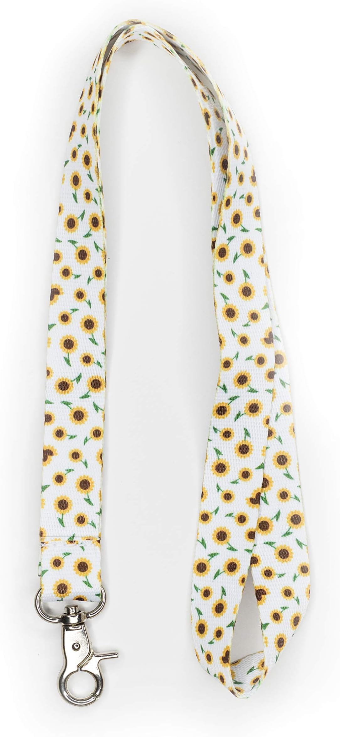 Key Lanyard for Women and Men - Printed Fun Lanyard for Keys and Badge - Colorful Pastel Lanyards Design - Ideal for Work and School - Premium Lanyard with Detachable Buckle (Sunflower)
