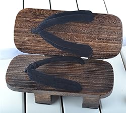 GK-O Mens Japanese Traditional Shoes Geta Wooden