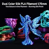Eono Silk Dual Color PLA Filament 1.75mm 4×250g Bundle Multicolor view 6
