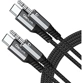 USB C to 3.5mm Audio Aux Jack Cable (3.3ft 2-Pack), Type C to 3.5mm Headphone Car Stereo Cord for iPhone 15 16 17 Pro Max, Samsung Galaxy S25 S24 S23 S22 S21 Ultra, Note 20 10, Pixel 9 8 XL, iPad Pro