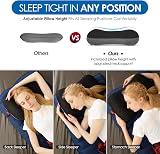 HIKENTURE Ultralight Inflatable Pillow with Removable Cover Neck Support Travel view 3