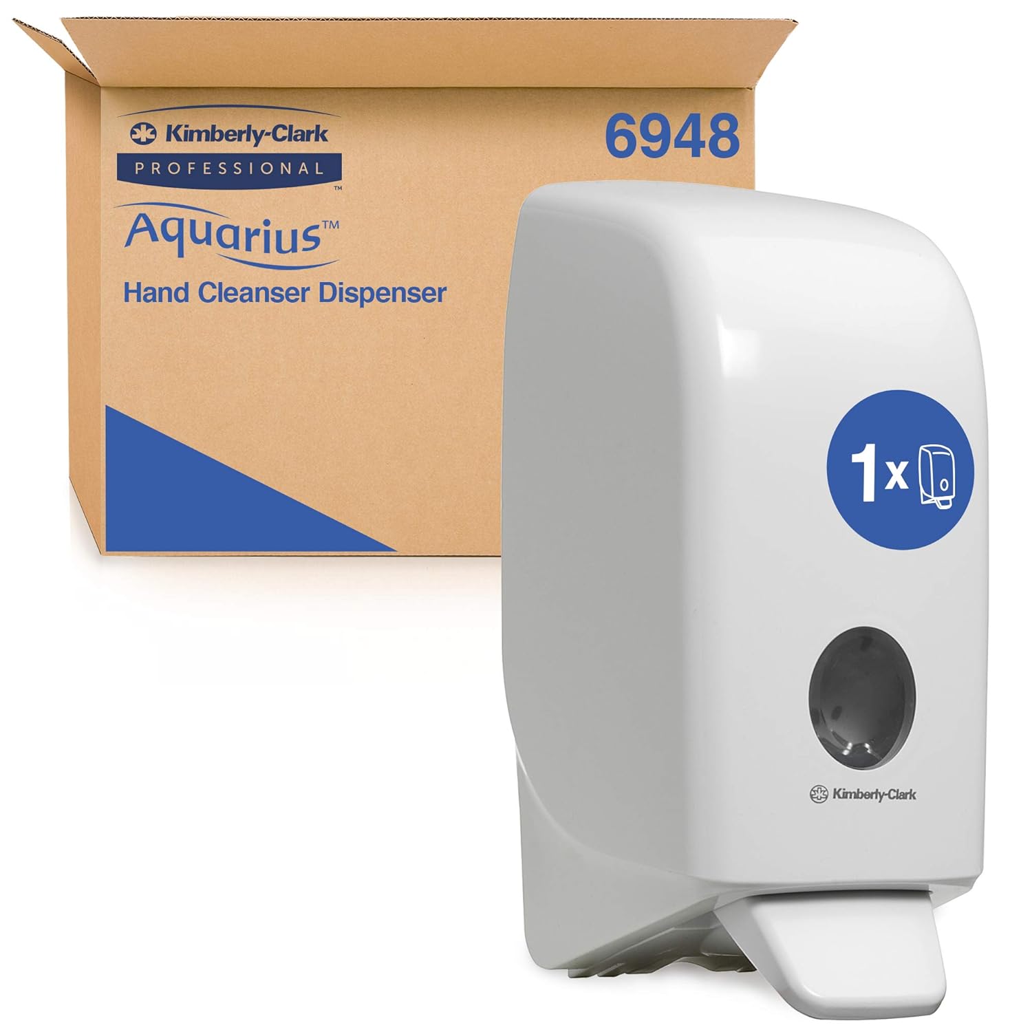 Kimberly Clark Aquarius Soap Sanitizer Dispenser 69480 Skincare Dispenser For Soap Sanitizer 1 X White Skincare Dispenser Compatible With Scott 1l Soap Sanitizer Cassettes Amazon In Industrial Scientific
