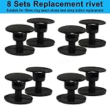 Koomduk 8 Sets Replacement Rivets for Beach Clog Shoe Strap Repair view 4