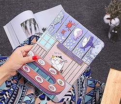 UnnFiko Cartoon iPad Mini 4 Case, Slim Lightweight