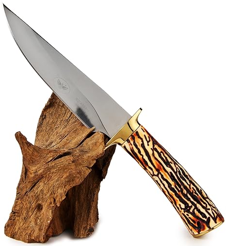 Jagd-Messer Gürtel-Messer Einhand-Messer Jagd-Messer Scharfes Bowie-Messer Hirschfänger mit Scheide Outdoor Survival