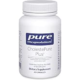 Pure Encapsulations CholestePure Plus 120's, 60 Capsules | Supports Lipid Metabolism and Heart Health*, Berberine Supplement, with Citrus Bergamot, Gluten-Free and Non-GMO