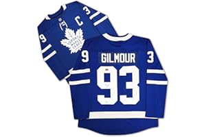 Doug Gilmour Autographed Toronto Blue Jersey – Signed Hockey Memorabilia Collectible (Size L or XL)