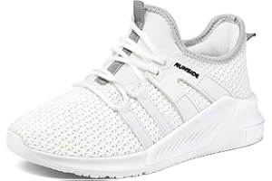 RUNSIDE Boys Girls Tennis Shoes Kids Lightweight Breathable Sneakers Lace-up Running Athletic Shoes for Toddler/Little Kid/Big Kid