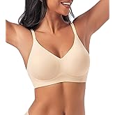 ULTREAGLE Bras for Women No Underwire - Womens Bralettes Seamless Wireless Padded Bra Comfortable Tshirt Bras