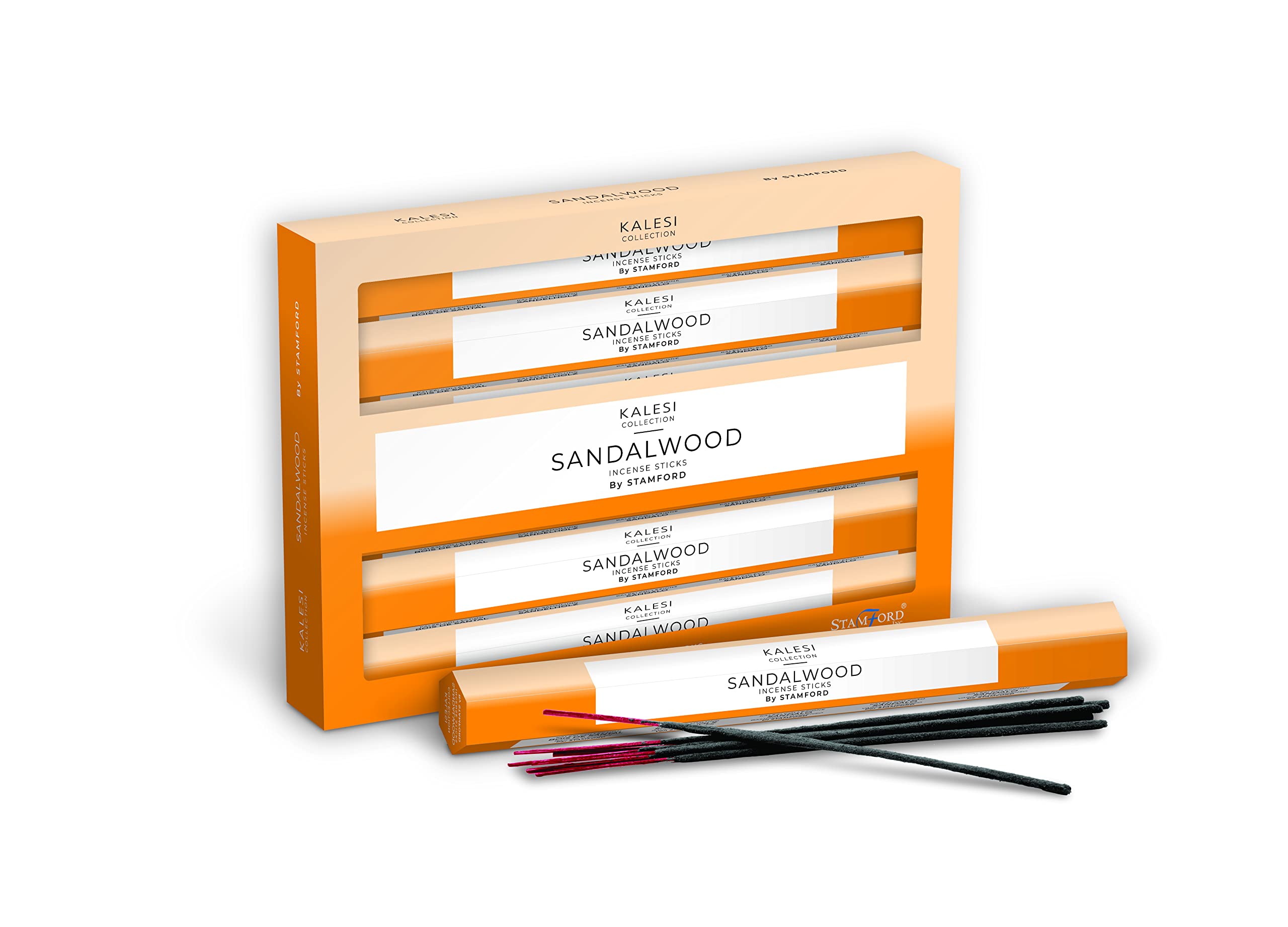 The Kalesi Collection by Stamford Sandalwood Hex Incense Sticks - Pack of 6
