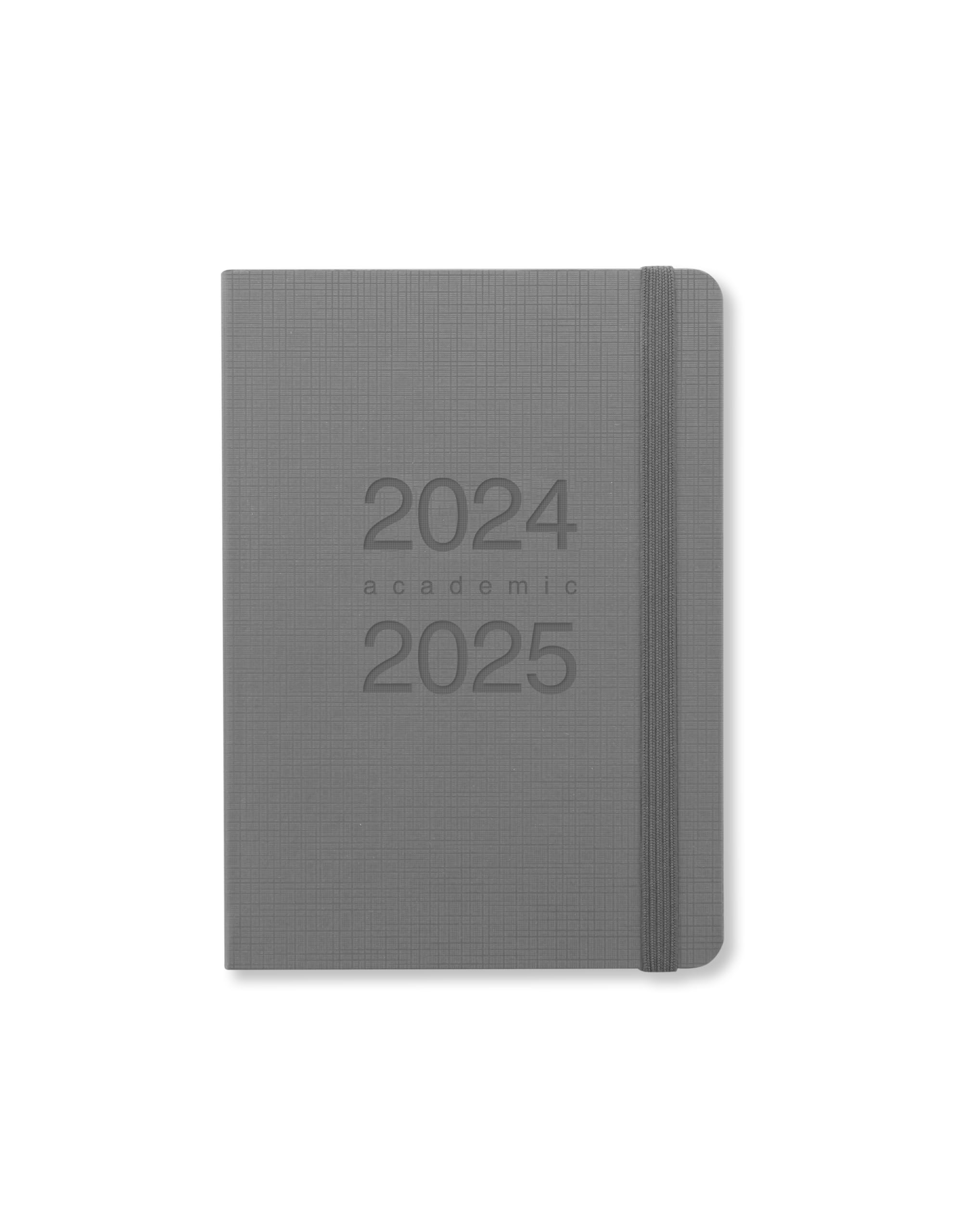 Letts of London Memo A6 academic 2024/2025 week to view diary - concrete