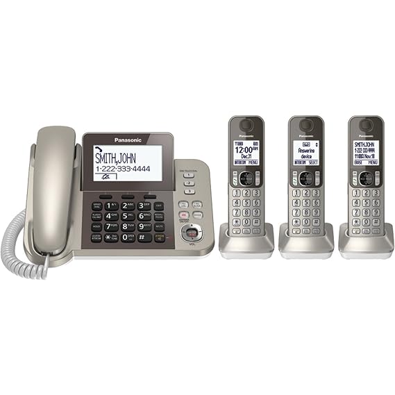 Amazon.com: Panasonic kxtgf353 N DECT 3-handset teléfono ...