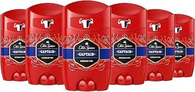 Captain Deodorant Stick for Men 50 ml, Pack of 6