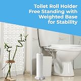 Blue Canyon Stainless Steel Toilet Roll Holder Spike Free Standing view 6