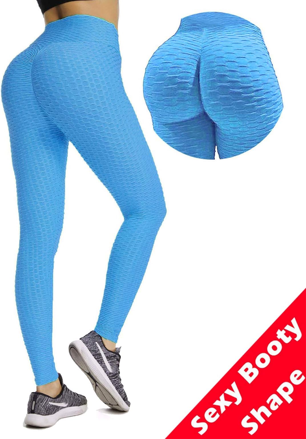 Women Butt Lift Yoga Pants Hight Waist Scrunch Booty Leggings Workout Tights