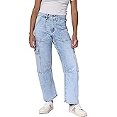 DEAR JOHN Lasso High Rise Utility Barrel Leg Jeans for Women