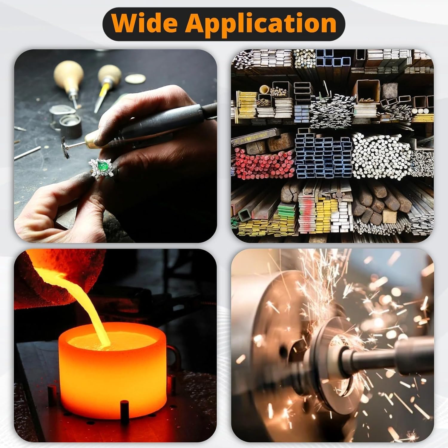 Sand Casting Sandbox, Aluminum Alloy Delft Clay Casting Molds, Small DIY Metal Jewelry Casting Mold, High Temperature Jewelry Ring Casting Sandbox Melting Pot for Jewelry Makers