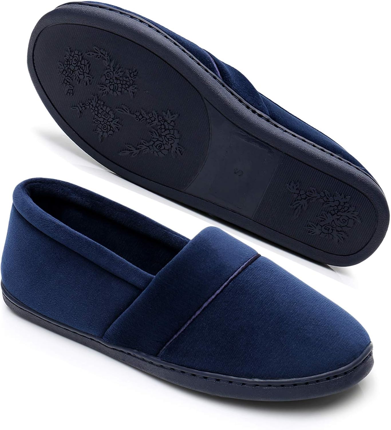 Real Fancy Women's Memory Foam Slippers Velvet House