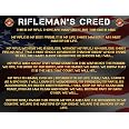 Amazon.com: Marines Rifleman's Creed Poster 24x36 USMC Military Gift ...