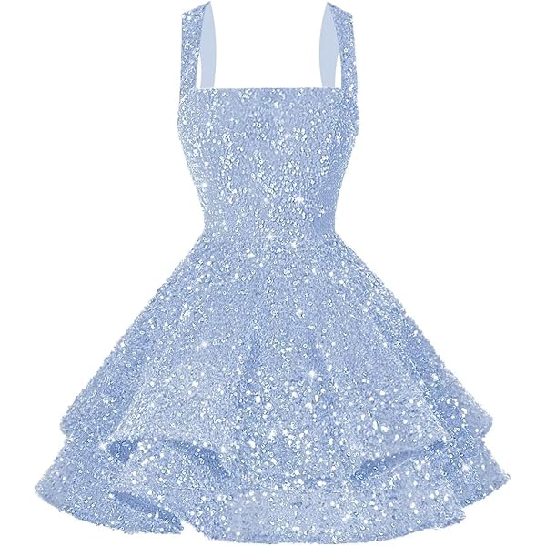 blue dress for baby girl Baby Blue Lace Puffy Short Party Dress Graduation Junior Prom Cocktail –  Siaoryne