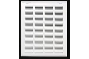 HVAC Premium 16 x 22 Duct Opening Steel Return Air Filter Grille, for 1-inch Filter, Removable Door, Flat Stamped HVAC Vent Cover Grille, Outer Dimensions 18.5 x 24.5