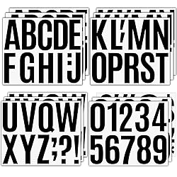 18 Sheets Self Adhesive Vinyl Letters Numbers
