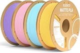 ELEGOO Matte PLA Filament Bundle 4KG 1.75mm 0.02mm Tolerance Yellow Ice Blue