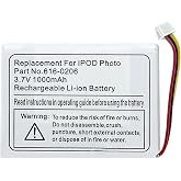 NEXILAB New Upgrade 616-0206 Battery for iPod Classic Photo 4 4th gen A1099 20 30 40 60 GB U2 [0 Cycle] - 3.8V Li-Ion Replacement Battery