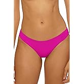BECCA Women's Color Code Hipster Bikini Bottom, Cheeky Coverage, Swimwear Separates