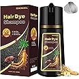 Instant Silver Gray Hair Dye Shampoo - 3 in 1 Natural Color Shampoo, Works in Minutes, 16.90 Fl Oz (natural silver gray)