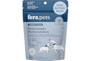 Fera Pets Goat Milk Topper - Multivitamin for Dogs & Cats with Probiotics - Supports Overall Health, Gut Health, and Immune S