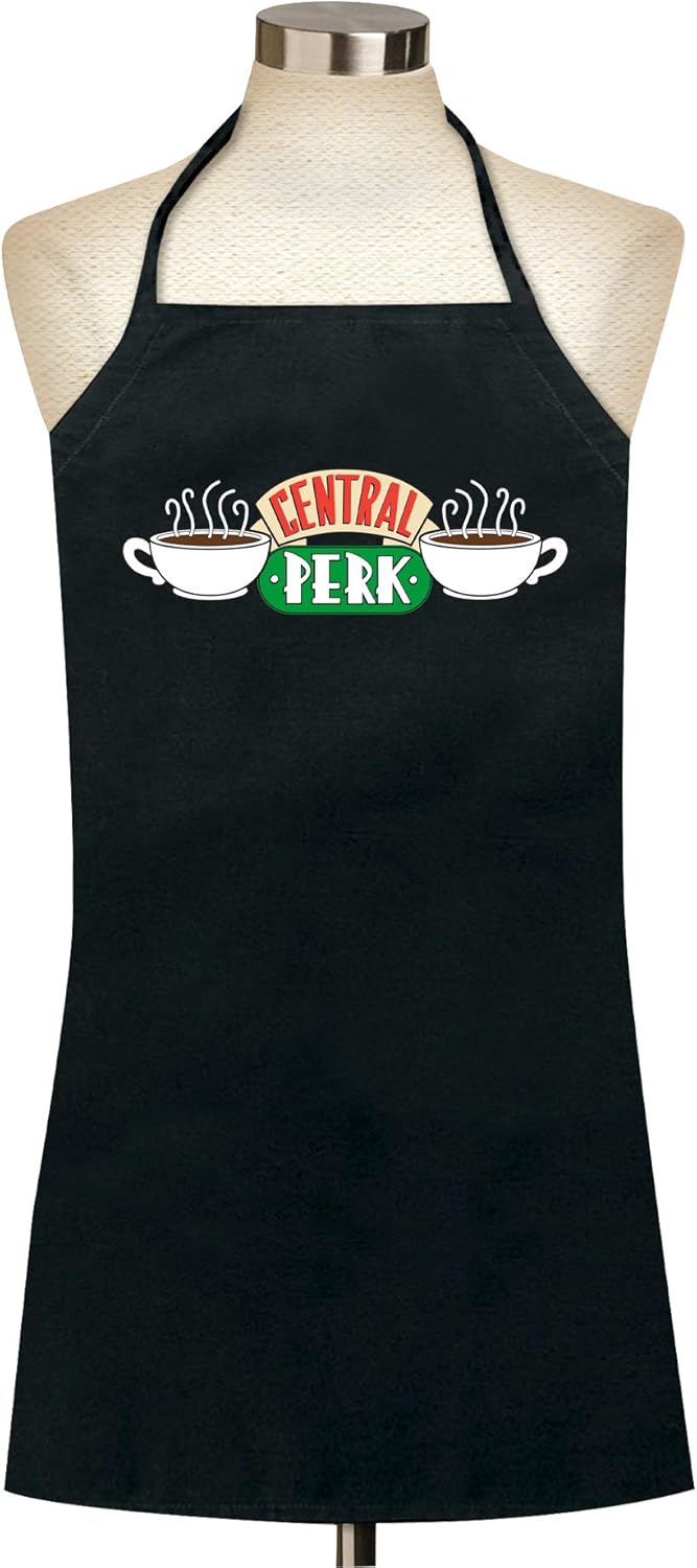 ICUP Friends Central Perk Apron, Black: Kitchen & Dining