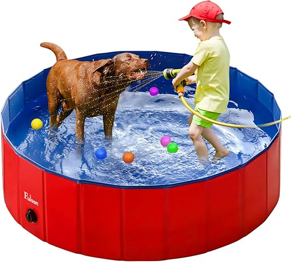 Piscine De Animaux Pataugeoire Pliable Pvc Portable Baignoire Douche Bassin Jeu Pour Chien Chat Facile à Nettoyer