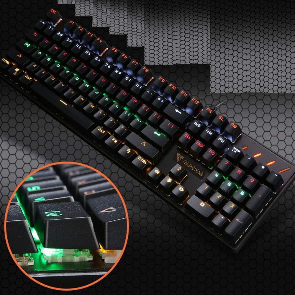 NLXTXQC 104 Keys Green Axis Mechanical Keyboard Notebook Desktop Game
