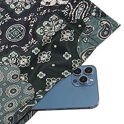 DIOTSR Mens Mesh Paisley Shorts, Casual Retro