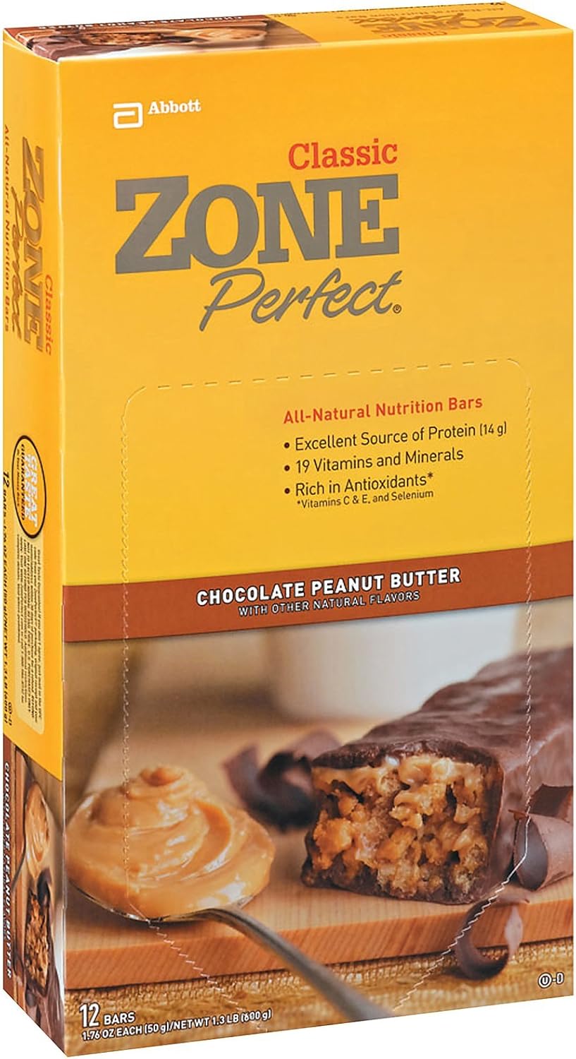 ZonePerfect Classic Protein Bars, Chocolate Peanut Butter, 36 Count