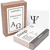 CARDDIA | Biblical Greek Alphabet Educational Flashcards | Includes Uppercase, Lowercase, Diacritic Marks and Punctuation