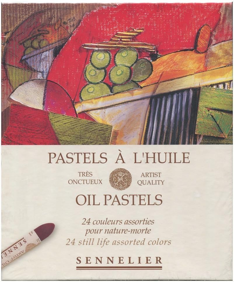 Sennelier Oil Pastel Still Life Set Of 24, Multicolor