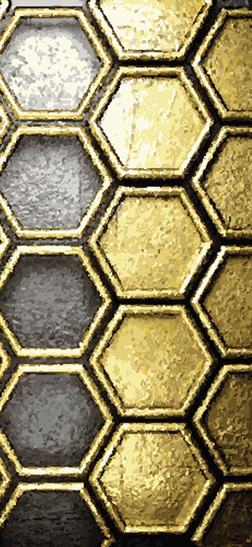 PeelitStickit Metal Wallpaper, Wall Mural ID-014, vinyl