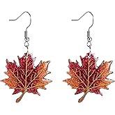 Funny Dog Sunflower Paw Print Earrings for Women - Unique & Quirky Funky Acrylic Dangle Earrings, Cute & Silly Novelty Design, Wacky & Crazy Earrings for Fun Lovers