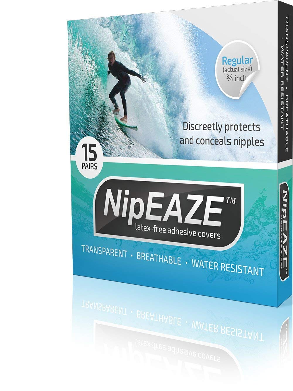 Photo 1 of NipEaze ~ The Original Transparent Nip Protector - Nipple Chafing Prevention (Regular - 15pairs)