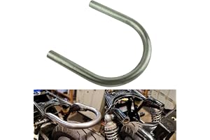 SIFADULE 1 inch Tube Hoop Retro Motorcycle Cafe Racer Seat Frame Hoop Loop for Modified Vintage Motorcycle (1 inch Tube/Flat Loop/Width 230mm/9.06in)