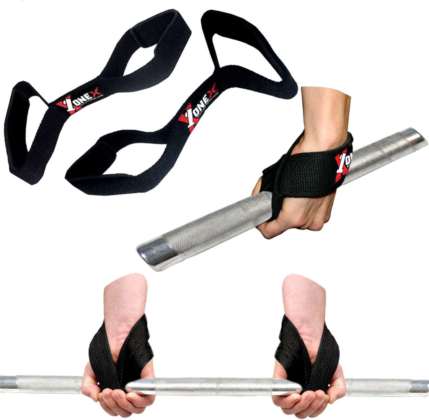 FITNESS BODYBUILDING WEIGHT LIFTING BAR WRIST SUPPORT STRAP CROSSFIT
