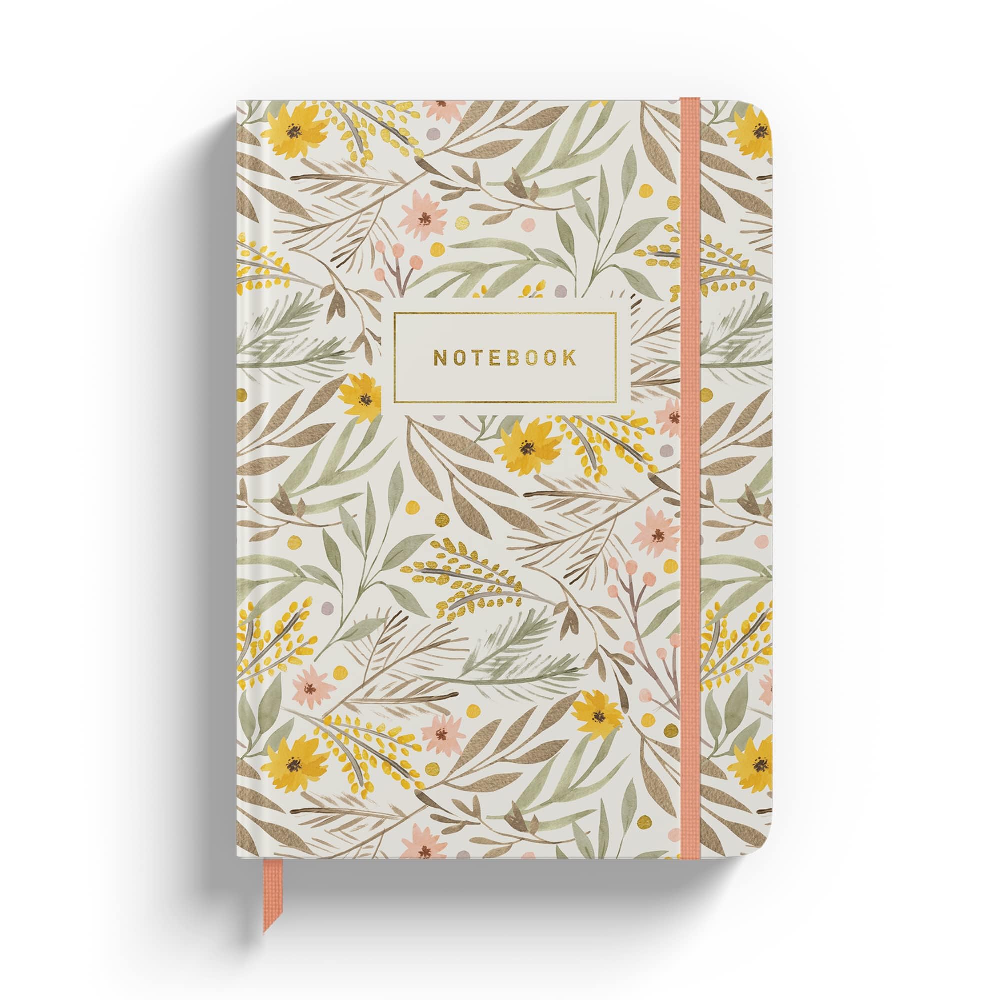 Rileys & Co Notebook Journal for Writing 8 x 6 Inches, Hardcover Daily Journaling Diary - 240 Lined Pages - Compact Journal for Women, Men, Kids, Work and Travel (Floral)