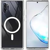 YZB Magnetic for Samsung Galaxy Note 10+ (Plus) Case, Clear | Compatible with MagSafe | Slim Fit Lightweight Shockproof, Military-Grade Protection, Yellowing Resistant Scratch-Resistant Back